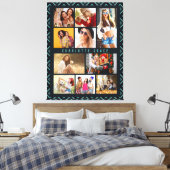 10 Foto Modern Geometric Stylish Name Leinwanddruck (Insitu (Schlafzimmer))