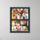 10 Foto Modern Geometric Stylish Name Leinwanddruck (Vorderseite)