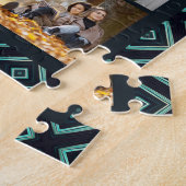 10 Foto Modern Geometric Stylish Name Puzzle (Seite)