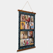 10 Foto Modern Geometric Stylish Name Wandteppich Mit Holzrahmen (Gewinkelt)