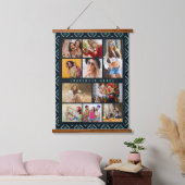 10 Foto Modern Geometric Stylish Name Wandteppich Mit Holzrahmen (Schlafzimmer)