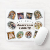 10 Foto Moderne Elegante Collage Familie Liebe Mousepad (Mit Mouse)