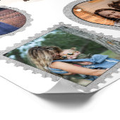 10 Foto Moderne Elegante Collage Familie Liebe Poster (Ecke)