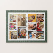 10 Foto Moderne Sterne Stilvolle Grüne Bezeichnung Puzzle (Horizontal)