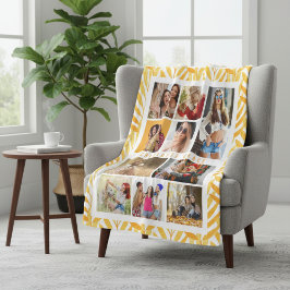 10 Foto Moderne stilvolle Aquarellfarben Blätter N Fleecedecke