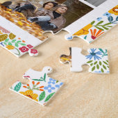 10 Foto Moderne Trendy Floral Stilvoller Name Puzzle (Seite)