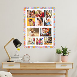 10 Foto Moderne Trendy Hippie Floral Stilvoller Na Leinwanddruck