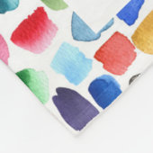 10 Foto Moderne Wasserfarbe Abstrakt Name Fleecedecke (Ecke)