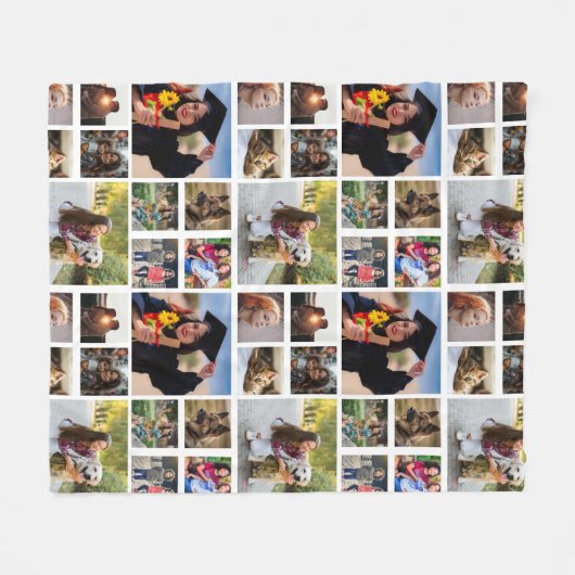10 Foto personalisiert Fleece Blanket (Vorderseite (Horizontal))