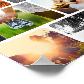 10 Foto Poster Collage Template Weißrahmen (Ecke)