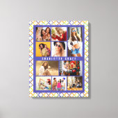 10 Foto Trendy Modern Colorful Geometric Name Leinwanddruck (Vorderseite)