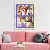 10 Foto Trendy Modern Colorful Geometric Name Leinwanddruck (Insitu (Wohnzimmer))