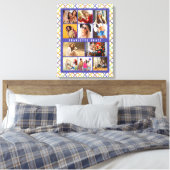 10 Foto Trendy Modern Colorful Geometric Name Leinwanddruck (Insitu (Schlafzimmer))