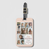 10 FotoCollage Beste Oma je Gepäckanhänger (Vorderseite Vertikal)
