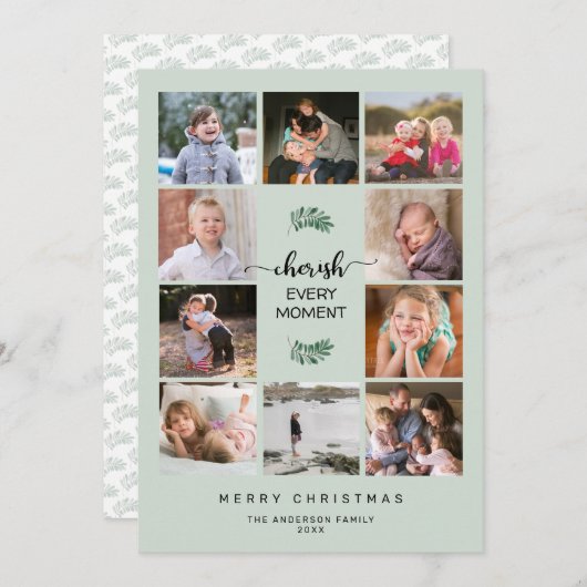 10 FotoCollage Cherish Moment Weihnachten (Vorne/Hinten)