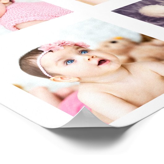 10 FotoCollage Custom Personalisiert Poster (Ecke)
