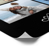 10 Fotocollage Eigene Grußkarte hinzufügen Poster (Ecke)