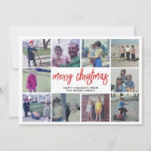 10 FotoCollage - Frohe Weihnachten Aquamarin botan (Vorderseite)