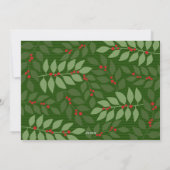 10 FotoCollage - Frohe Weihnachten Grün botanisch (Rückseite)