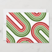 10 FotoCollage - Frohe Weihnachten Retro Streifen (Rückseite)