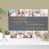 10 FotoCollage Gray Remembrance fehlt Leinwanddruck