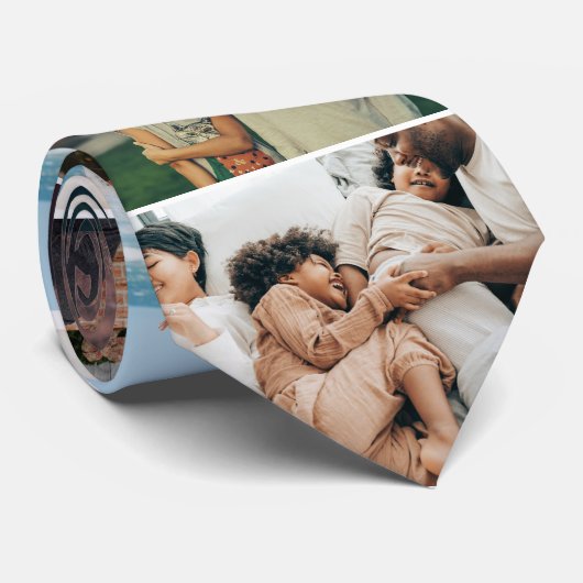 10 FotoCollage Krawatte (Gerollt)