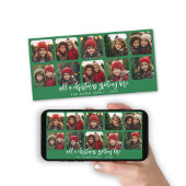 10 FotoCollage - Minimal frohe Weihnachten - grün