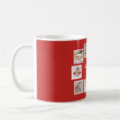 10 FotoCollage mit Personalisiertem Rot Kaffeetasse (Links)