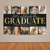 10 Fotocollage Moderne Graduation Party Banner