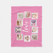 10 FotoCollage Personalisiert Fleecedecke (Vorderseite)