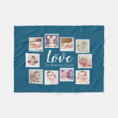 10 FotoCollage Personalisiert Fleecedecke (Vorderseite (Horizontal))
