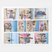 10 FotoCollage Personalisiert Fleecedecke (Vorderseite (Horizontal))