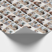 10 FotoCollage Personalisiert Geschenkpapier (Ecke)
