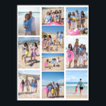 10 FotoCollage Personalisiert Poster<br><div class="desc">Erstellen Sie ein Personalisiertes Foto Collage Poster von Ricaso - fügen Sie 10 einzelne Fotos zu einer Foto Collage. Ein wunderschönes Herz-Kreislauf-Sake-Wandbild für sich selbst oder andere. Geben Sie das Geschenk eines bleibenden Gedächtnisses.</div>