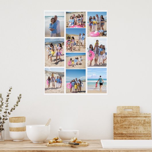 10 FotoCollage Personalisiert Poster (Küche)