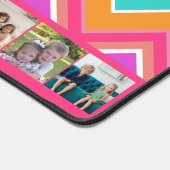 10 FotoCollage - riesige, farbenfrohe Zickzack Mus Schreibtischunterlage (Ecke)