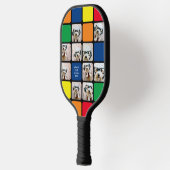 10 FotoCollage - Speed Cube Primärfarben Pickleball Schläger (Links)