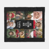 10 Fotomaterial Border - Mitte Weißer Text Blöcke Fleecedecke (Vorderseite (Horizontal))