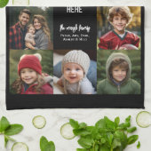 10 Fotomaterial Border - Mitte Weißer Text Blöcke Geschirrtuch (Gefaltet)