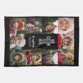 10 Fotomaterial Border - Mitte Weißer Text Blöcke Geschirrtuch (Horizontal)