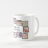 10 Fotomaterial mit Personalisiertem Text weiß Kaffeetasse (VorderseiteRechts)