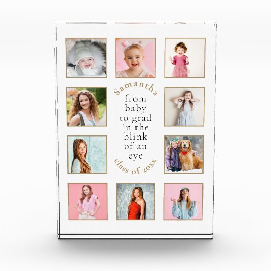 10 Fotos Abschluss Baby to Grad Jahr (Vorderseite)