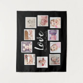 10 Fotovorlage FotoCollage Personalisierte Liebe Wandteppich (Vorderseite)