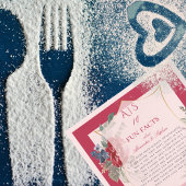 10 Fun Facts Newlyweds Couple Magenta Rose Wappen Serviette