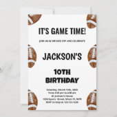 10. Fußball Geburtstagseinladungen Einladung (Vorderseite)