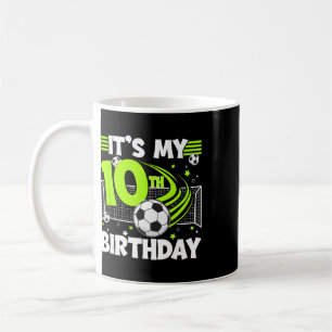 10. Fußball-Geburtstagsfeier 10-jähriger Fußballsp Kaffeetasse