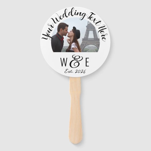 10 Gastgeschenk Hochzeit für benutzerdefinierte Sk Fächer (Vorderseite)