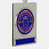 10. Gebirgsabteilung Afghanistan Veteran Banner-Ornament Silber (Rechts)