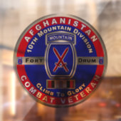 10. Gebirgsabteilung Afghanistan Veteran Fensteraufkleber (Blatt 2)