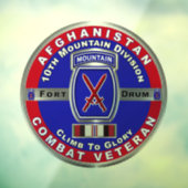10. Gebirgsabteilung Afghanistan Veteran Fensteraufkleber (Blatt 3)